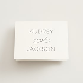 Folded Wedding Thank You Cards