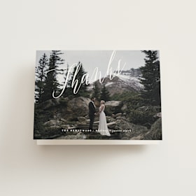 Folded Wedding Thank You Cards
