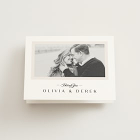 Folded Wedding Thank You Cards