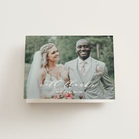 Folded Wedding Thank You Cards