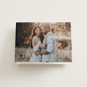 Folded Wedding Thank You Cards