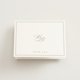 Folded Wedding Thank You Cards