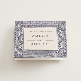 Folded Wedding Thank You Cards