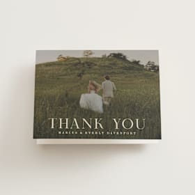 Folded Wedding Thank You Cards