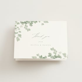Folded Wedding Thank You Cards