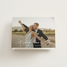 Foil-Pressed Folded Wedding Thank You Cards