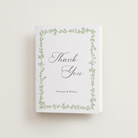 Letterpress Wedding Thank You Cards