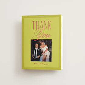 Folded Wedding Thank You Cards