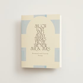 Folded Wedding Thank You Cards