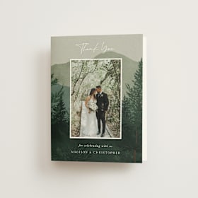 Folded Wedding Thank You Cards