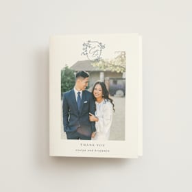 Folded Wedding Thank You Cards