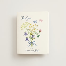 Folded Wedding Thank You Cards