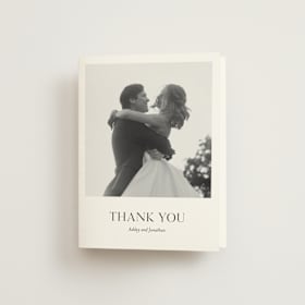 Folded Wedding Thank You Cards