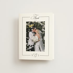 Folded Wedding Thank You Cards