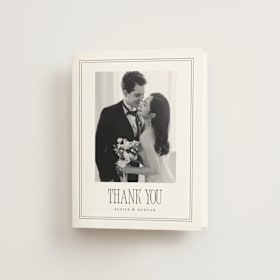 Folded Wedding Thank You Cards