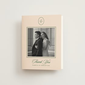 Folded Wedding Thank You Cards
