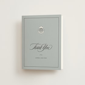 Folded Wedding Thank You Cards