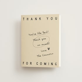 Folded Wedding Thank You Cards