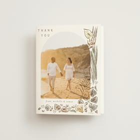 Folded Wedding Thank You Cards