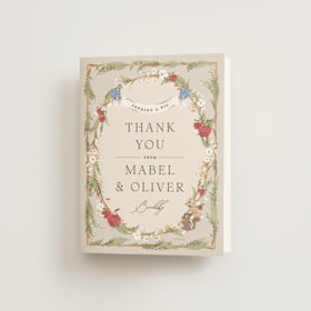 Folded Wedding Thank You Cards