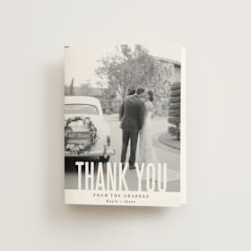 Folded Wedding Thank You Cards