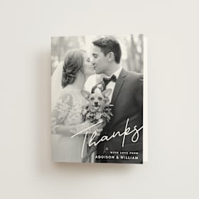 Folded Wedding Thank You Cards