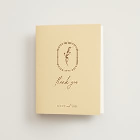 Folded Wedding Thank You Cards