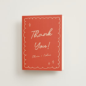 Folded Wedding Thank You Cards