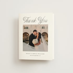 Folded Wedding Thank You Cards