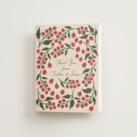 Folded Wedding Thank You Cards