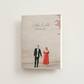 Folded Wedding Thank You Cards