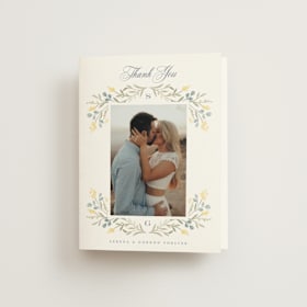 Folded Wedding Thank You Cards