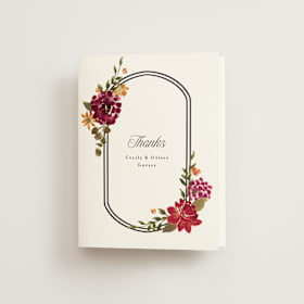 Folded Wedding Thank You Cards