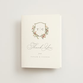 Folded Wedding Thank You Cards