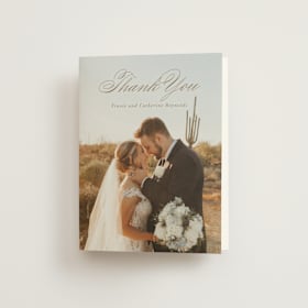 Folded Wedding Thank You Cards