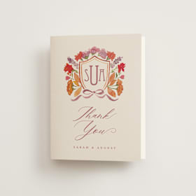 Folded Wedding Thank You Cards