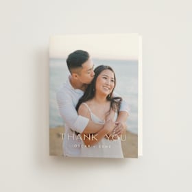 Folded Wedding Thank You Cards