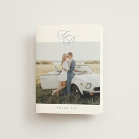 Folded Wedding Thank You Cards