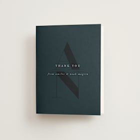 Folded Wedding Thank You Cards
