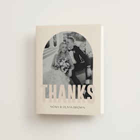 Folded Wedding Thank You Cards