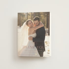 Folded Wedding Thank You Cards