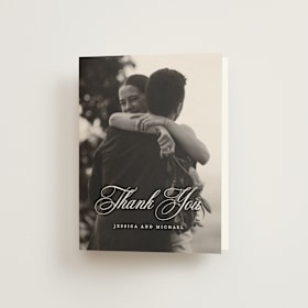 Folded Wedding Thank You Cards
