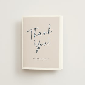 Folded Wedding Thank You Cards