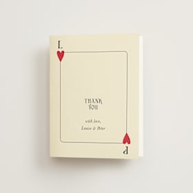 Folded Wedding Thank You Cards
