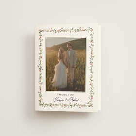 Folded Wedding Thank You Cards