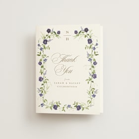 Folded Wedding Thank You Cards