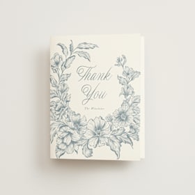 Folded Wedding Thank You Cards
