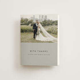 Folded Wedding Thank You Cards