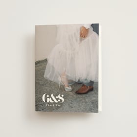 Folded Wedding Thank You Cards