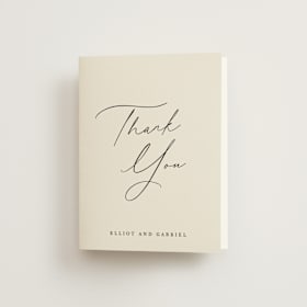 Folded Wedding Thank You Cards